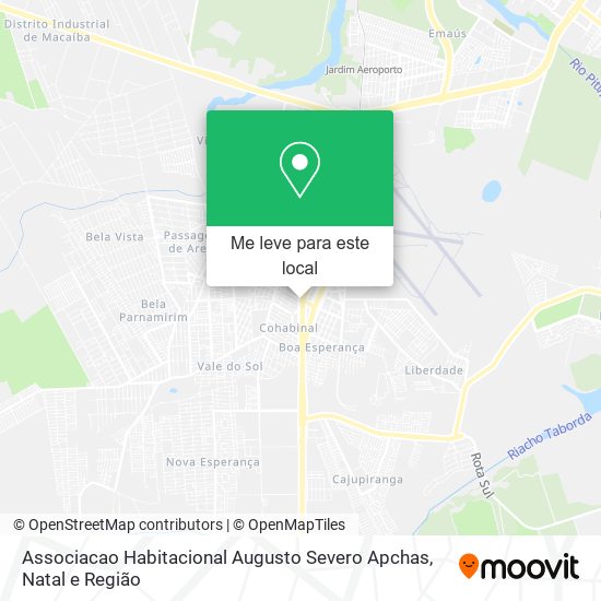 Associacao Habitacional Augusto Severo Apchas mapa