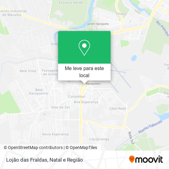 Lojão das Fraldas mapa
