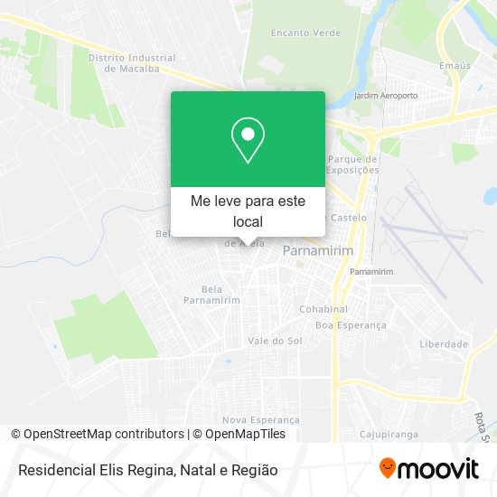 Residencial Elis Regina mapa