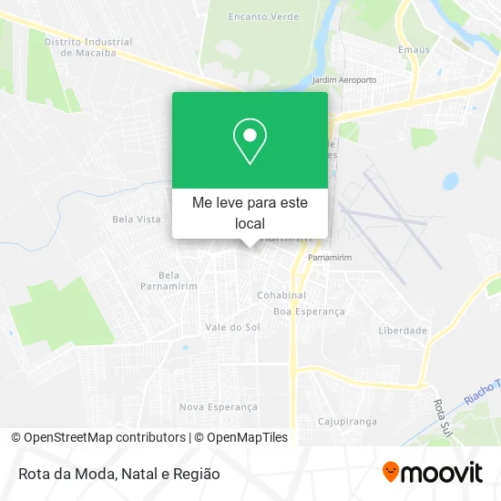 Rota da Moda mapa