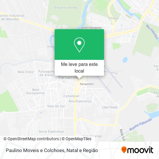 Paulino Moveis e Colchoes mapa