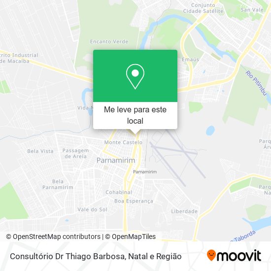 Consultório Dr Thiago Barbosa mapa