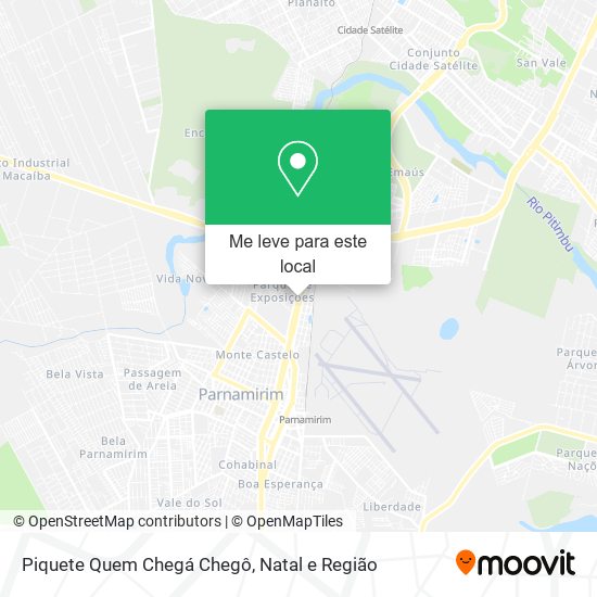 Piquete Quem Chegá Chegô mapa