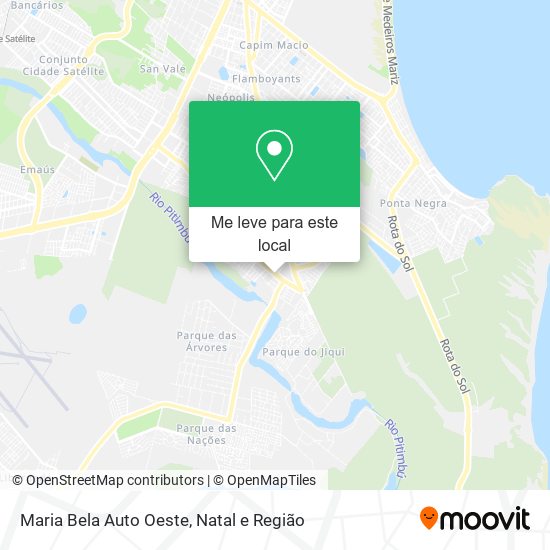Maria Bela Auto Oeste mapa