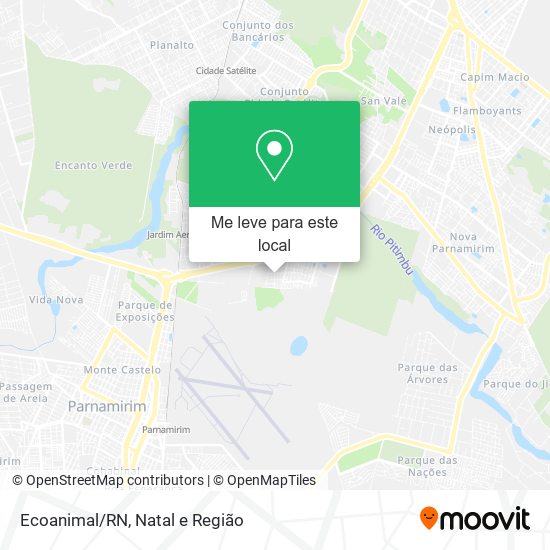 Ecoanimal/RN mapa