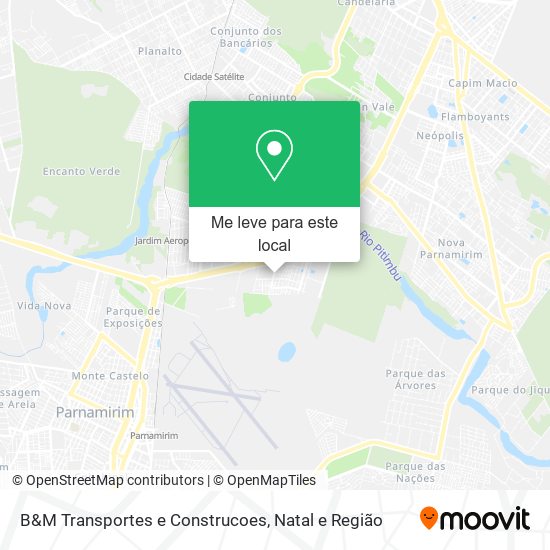 B&M Transportes e Construcoes mapa