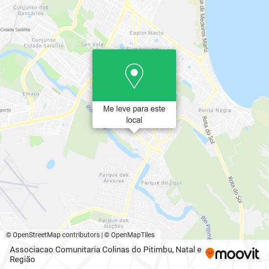 Associacao Comunitaria Colinas do Pitimbu mapa