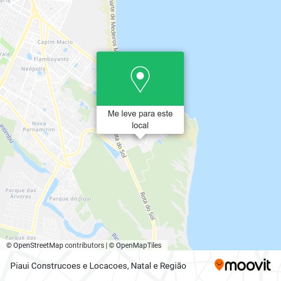 Piaui Construcoes e Locacoes mapa