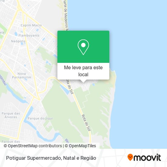 Potiguar Supermercado mapa