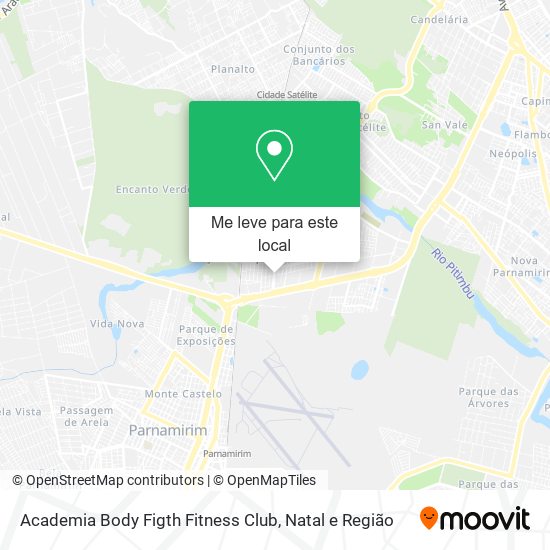 Academia Body Figth Fitness Club mapa