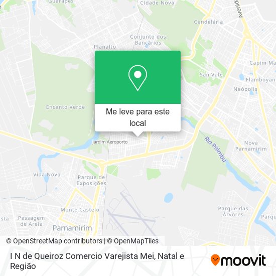 I N de Queiroz Comercio Varejista Mei mapa