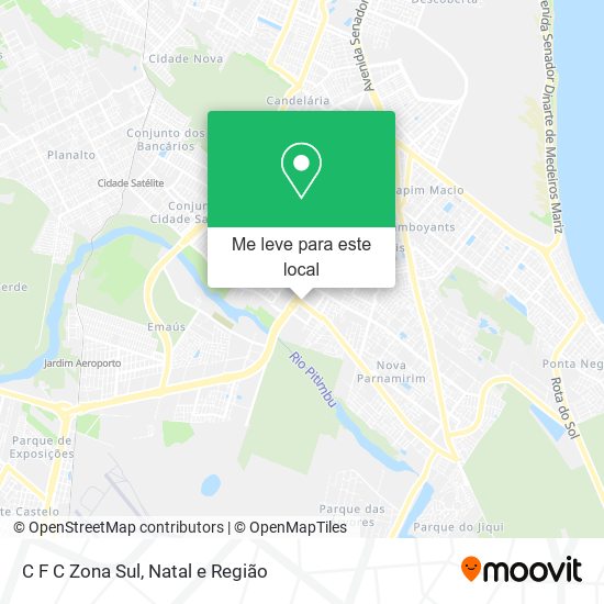 C F C Zona Sul mapa