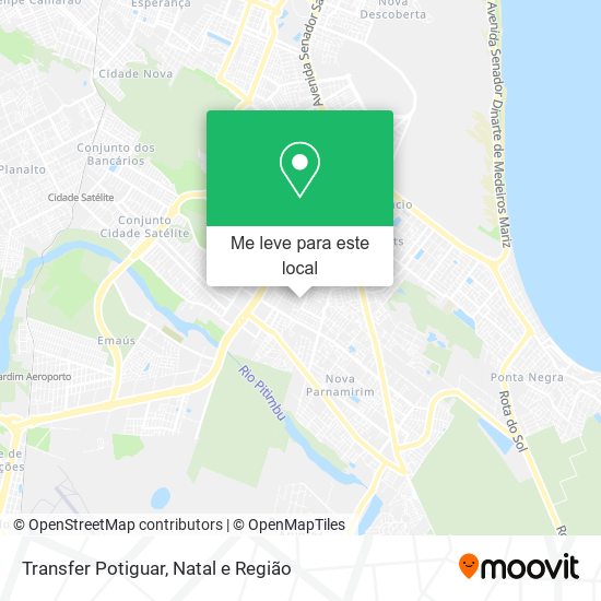 Transfer Potiguar mapa