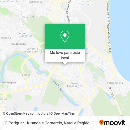 O Potiguar - Kitanda e Comercio mapa