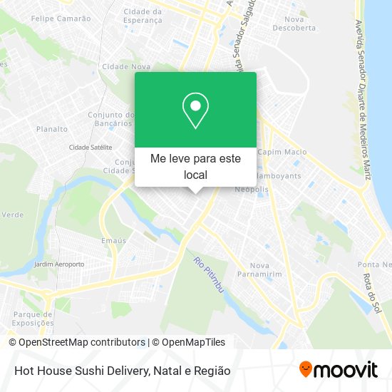 Hot House Sushi Delivery mapa