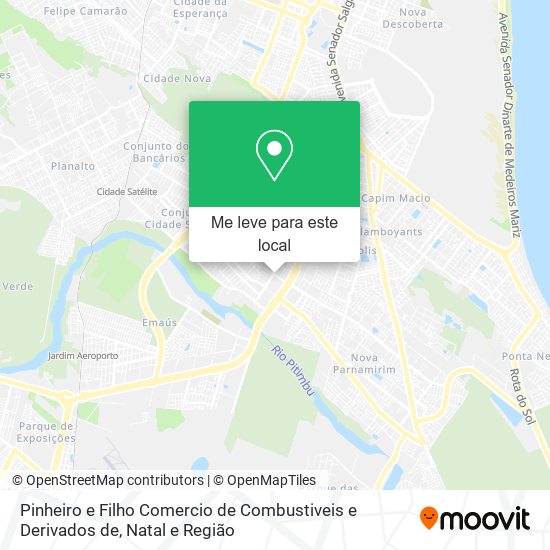 Pinheiro e Filho Comercio de Combustiveis e Derivados de mapa