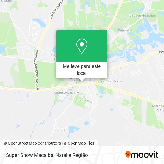 Super Show Macaiba mapa