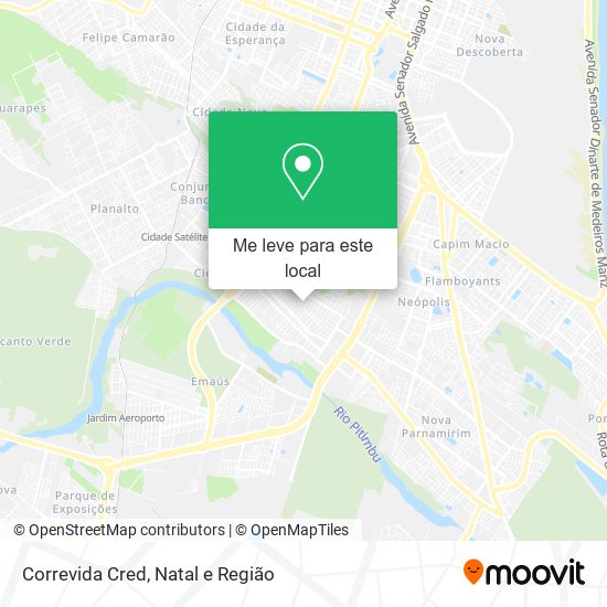 Correvida Cred mapa