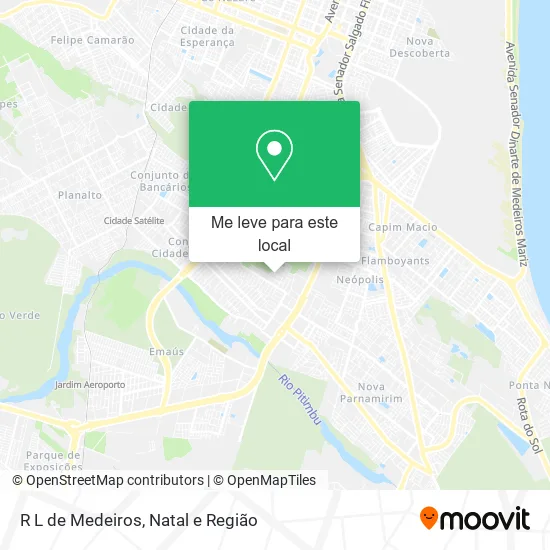 R L de Medeiros mapa