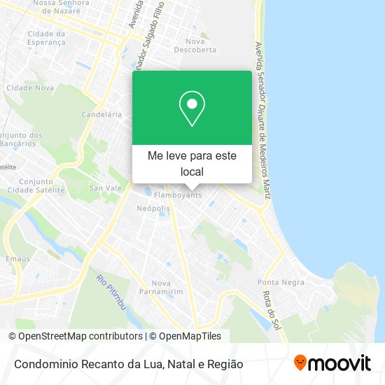 Condominio Recanto da Lua mapa