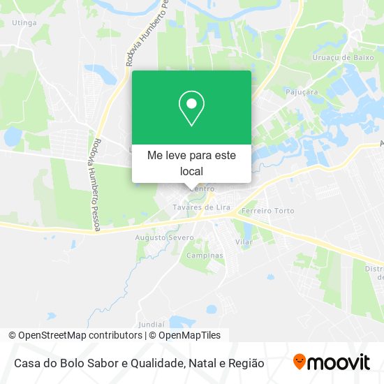 Casa do Bolo Sabor e Qualidade mapa