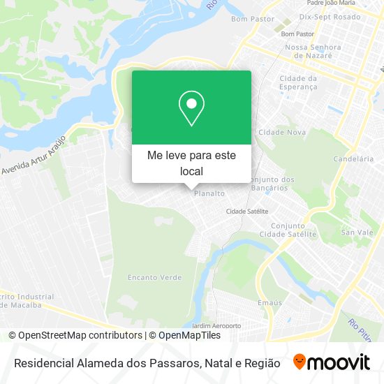 Residencial Alameda dos Passaros mapa