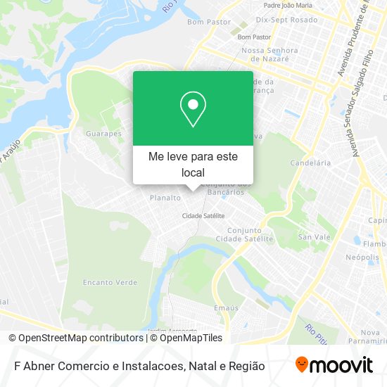 F Abner Comercio e Instalacoes mapa
