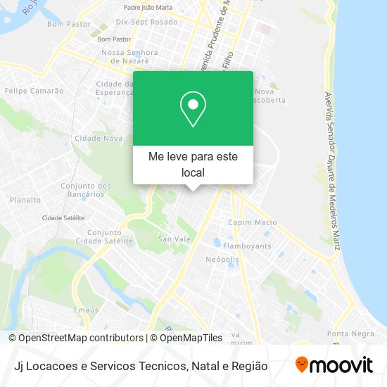 Jj Locacoes e Servicos Tecnicos mapa