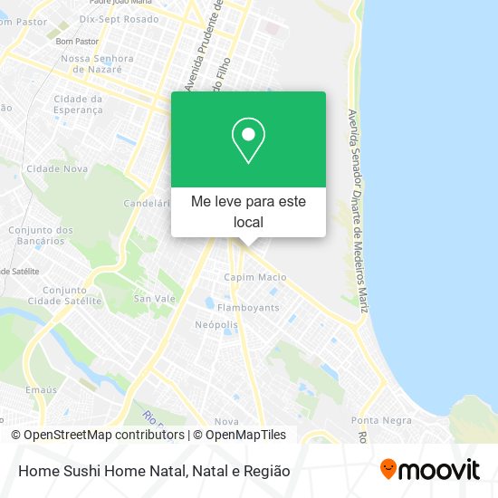 Home Sushi Home Natal mapa