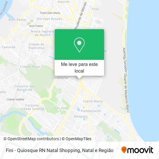 Fini - Quiosque RN Natal Shopping mapa