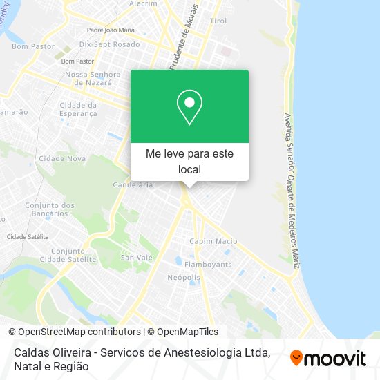 Caldas Oliveira - Servicos de Anestesiologia Ltda mapa