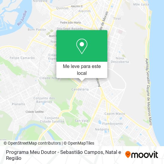 Programa Meu Doutor - Sebastião Campos mapa