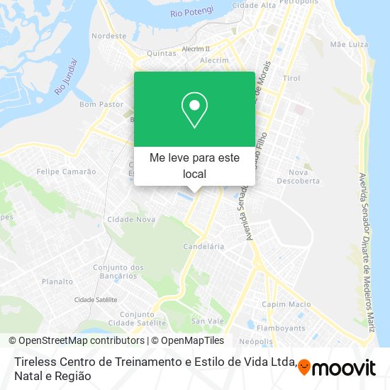 Tireless Centro de Treinamento e Estilo de Vida Ltda mapa