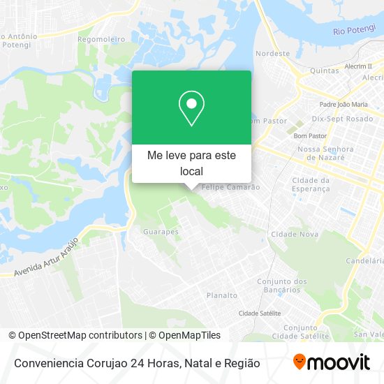 Conveniencia Corujao 24 Horas mapa