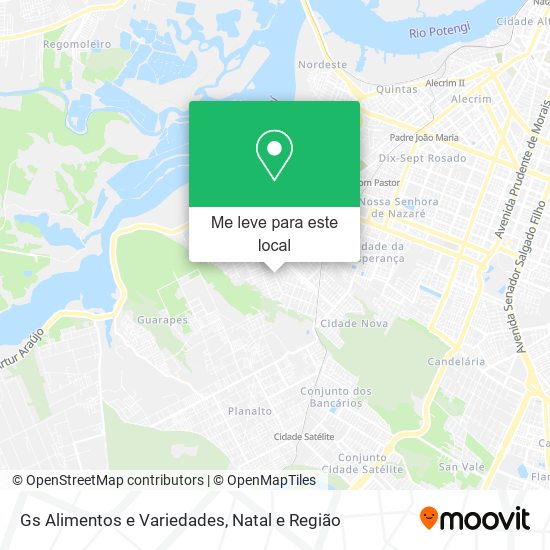 Gs Alimentos e Variedades mapa