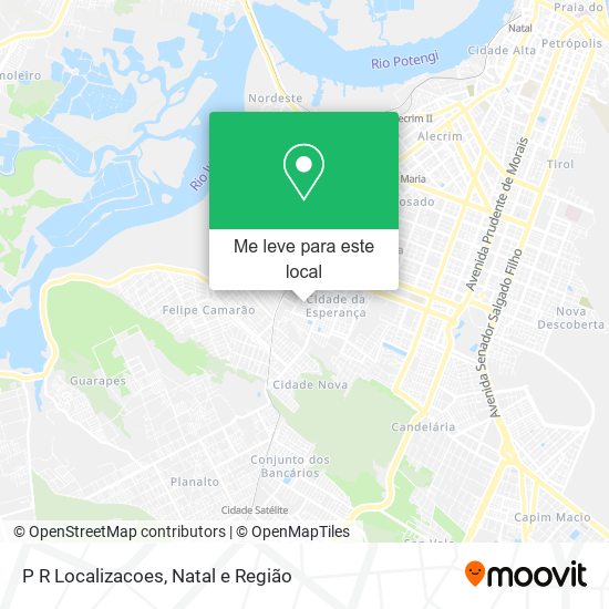 P R Localizacoes mapa
