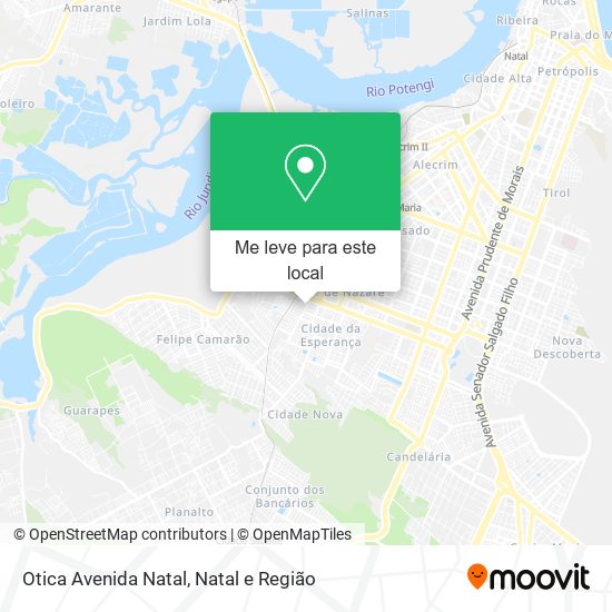 Otica Avenida Natal mapa