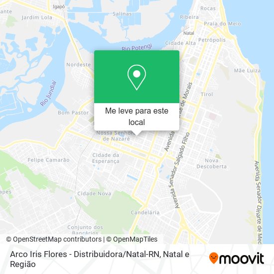 Arco Iris Flores - Distribuidora / Natal-RN mapa