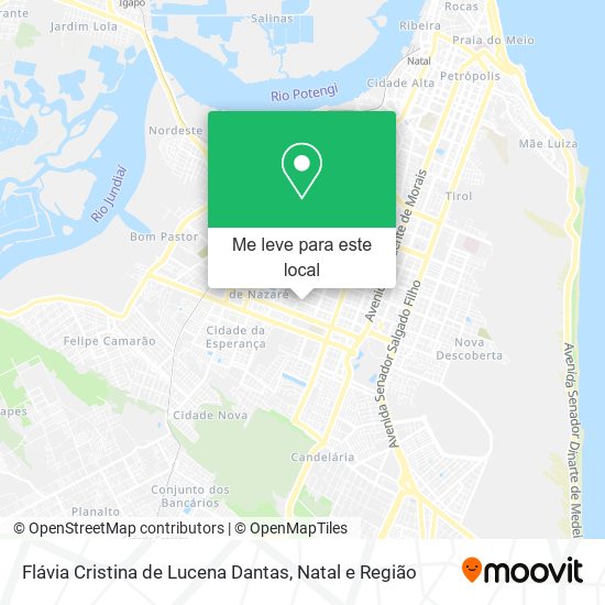 Flávia Cristina de Lucena Dantas mapa