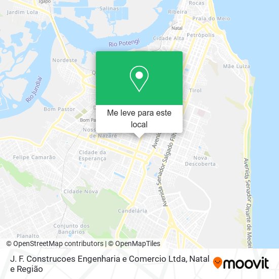 J. F. Construcoes Engenharia e Comercio Ltda mapa
