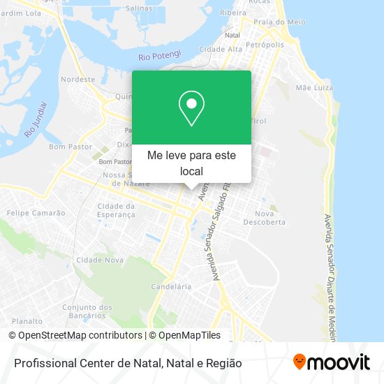 Profissional Center de Natal mapa