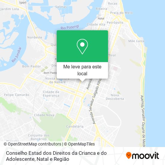 Conselho Estad dos Direitos da Crianca e do Adolescente mapa