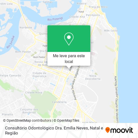 Consultório Odontológico Dra. Emília Neves mapa