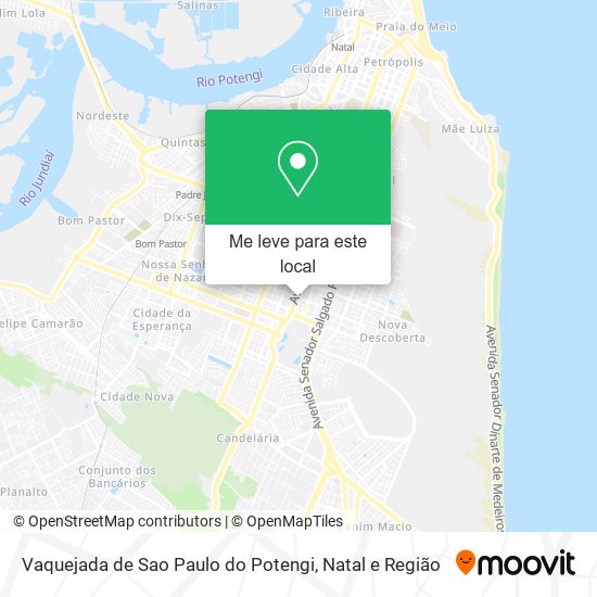 Vaquejada de Sao Paulo do Potengi mapa