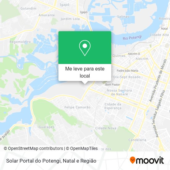 Solar Portal do Potengi mapa