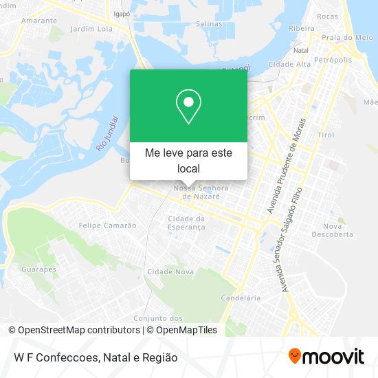 W F Confeccoes mapa