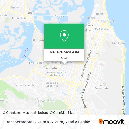 Transportadora Silveira & Silveira mapa
