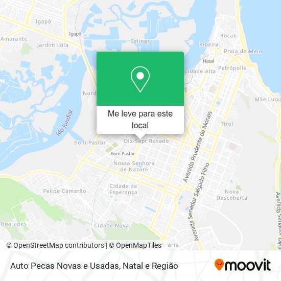 Auto Pecas Novas e Usadas mapa