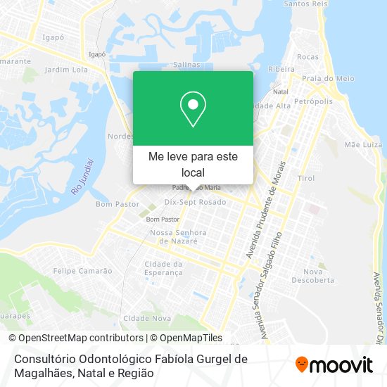 Consultório Odontológico Fabíola Gurgel de Magalhães mapa