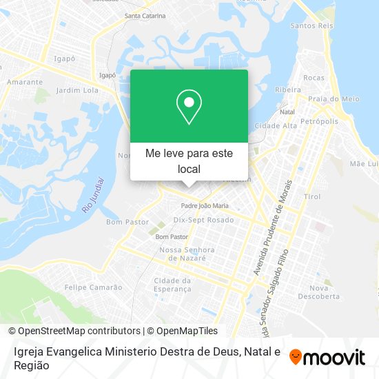 Igreja Evangelica Ministerio Destra de Deus mapa
